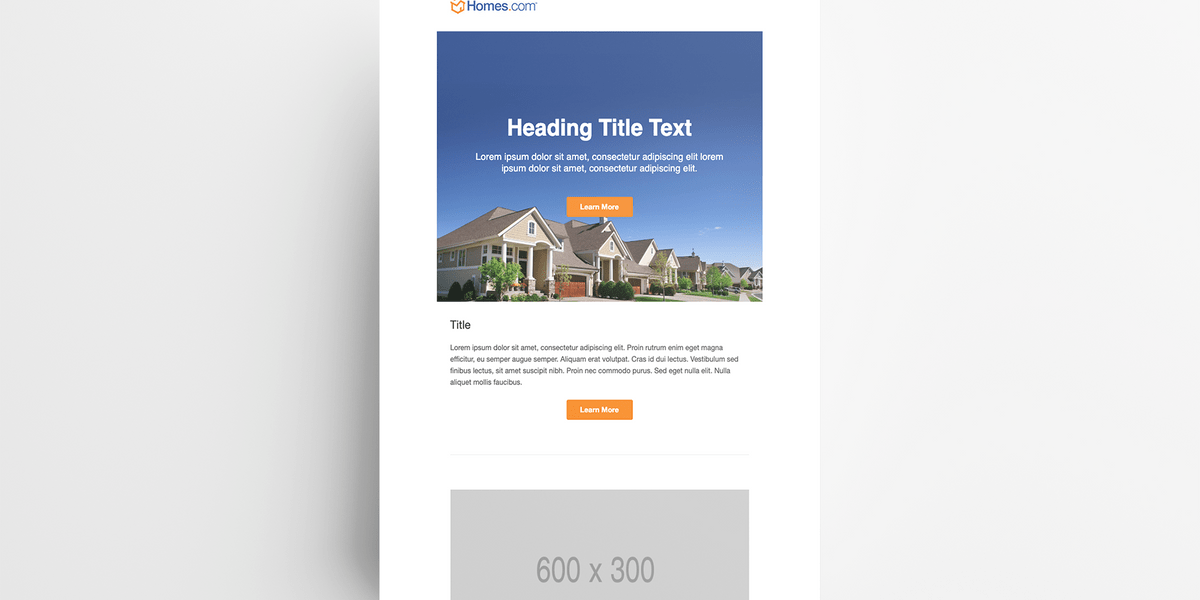 Email mockup desktop view